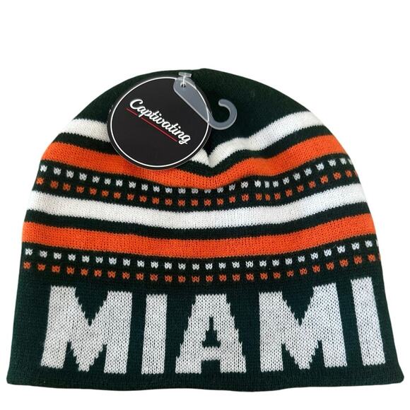 University of Miami hurricanes beanie NWT - Picture 1 of 4